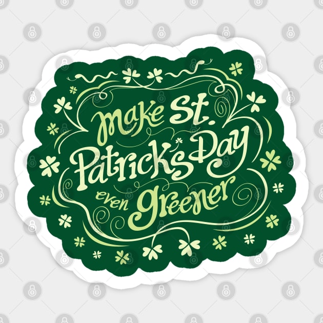 Make Saint Patrick's Day even greener and happier Sticker by zooco